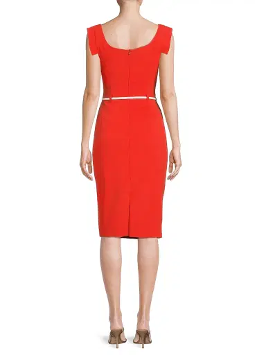 Black Halo Women's Jackie O Sheath Dress - Burnt Rose | Thumbnail 5