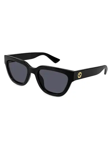 Gucci Women's Minimal GG 54MM Cat-Eye Sunglasses - Black Grey | Thumbnail 1 Gucci Women's Minimal GG 54MM Cat-Eye Sunglasses - Black Grey | Thumbnail 1