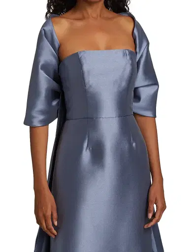Amsale Women's Mikado Shoulder Wrap | Thumbnail 3