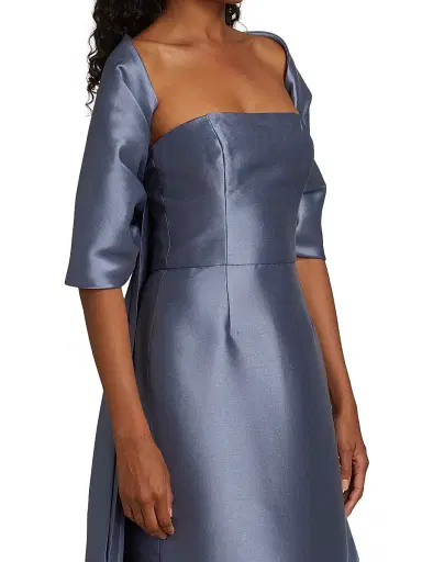 Amsale Women's Mikado Shoulder Wrap | Thumbnail 4