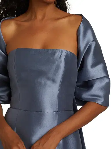 Amsale Women's Mikado Shoulder Wrap | Thumbnail 6