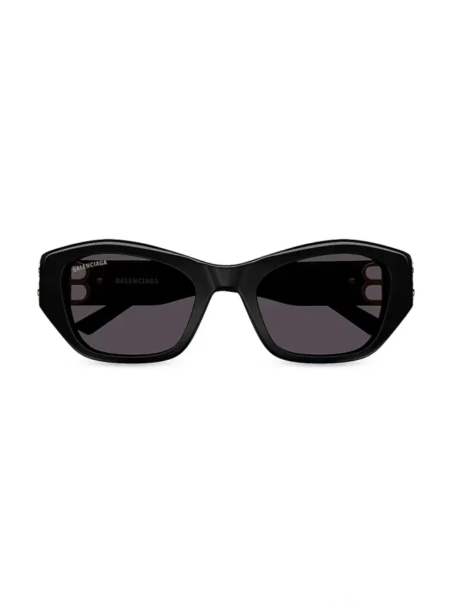 Balenciaga Women's Dynasty 53MM Cat-Eye Sunglasses - Black