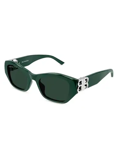 Balenciaga Women's Dynasty 53MM Rectangular Sunglasses - Green | Thumbnail 2 Balenciaga Women's Dynasty 53MM Rectangular Sunglasses - Green | Thumbnail 2