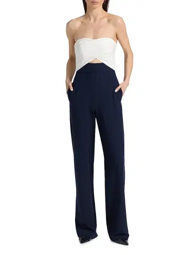 BLACK HALO Women's Jada Sleeveless Jumpsuit - Navy Pearl - Size 14 | Thumbnail 3