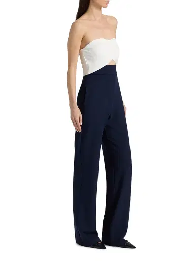BLACK HALO Women's Jada Sleeveless Jumpsuit - Navy Pearl - Size 14 | Thumbnail 4