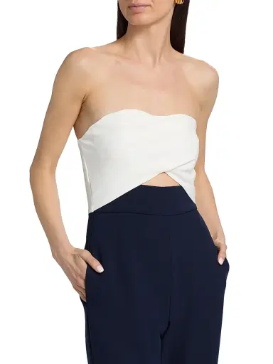 BLACK HALO Women's Jada Sleeveless Jumpsuit - Navy Pearl - Size 14 | Thumbnail 6