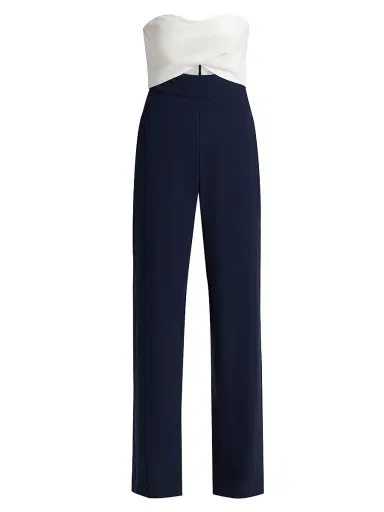 BLACK HALO Women's Jada Sleeveless Jumpsuit - Navy Pearl - Size 14 | Thumbnail 1