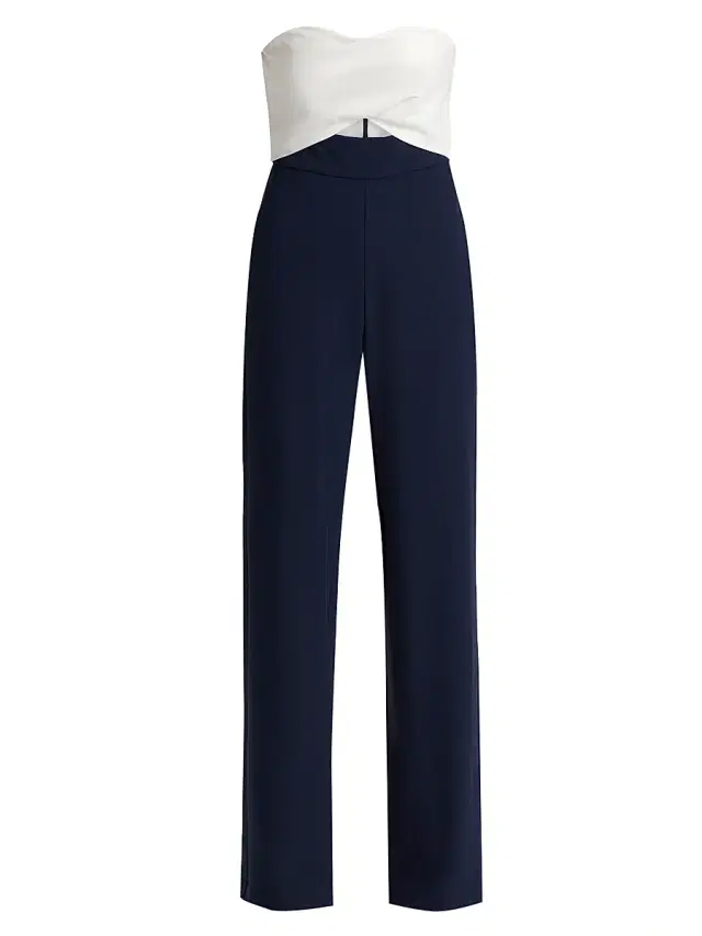 Black Halo Women's Jada Sleeveless Jumpsuit - Navy Pearl