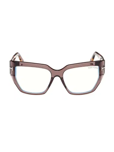 TOM FORD Women's 54MM Blue Block Square Eyeglasses - Transparent Dark Teal | Thumbnail 7 TOM FORD Women's 54MM Blue Block Square Eyeglasses - Transparent Dark Teal | Thumbnail 7