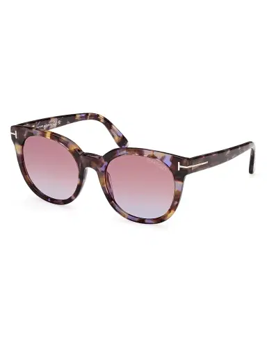Tom Ford Women's 53MM Butterfly Sunglasses - Violet Havana Purple Gradient | Thumbnail 1