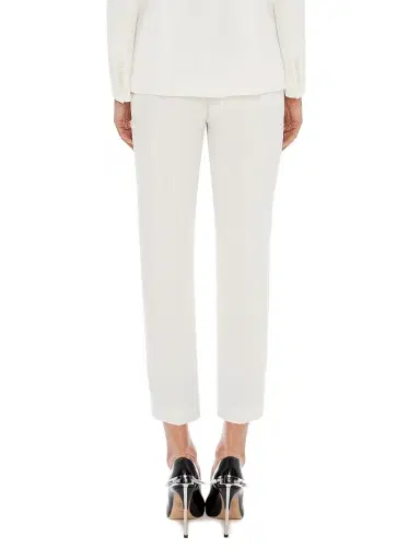 Alexander McQueen Women's Leaf Crepe Cigarette Trousers | Thumbnail 5 Alexander McQueen Women's Leaf Crepe Cigarette Trousers | Thumbnail 5