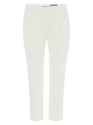 Alexander McQueen Women's Leaf Crepe Cigarette Trousers | Thumbnail 1 Alexander McQueen Women's Leaf Crepe Cigarette Trousers | Thumbnail 1