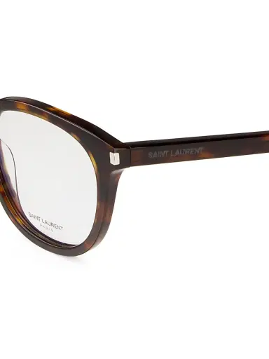 Saint Laurent Women's 54MM Pantos Optical Glasses - Shiny Havana | Thumbnail 3