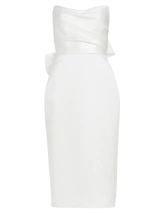 Women's Duchess Satin Bow-Back Midi-Dress -
