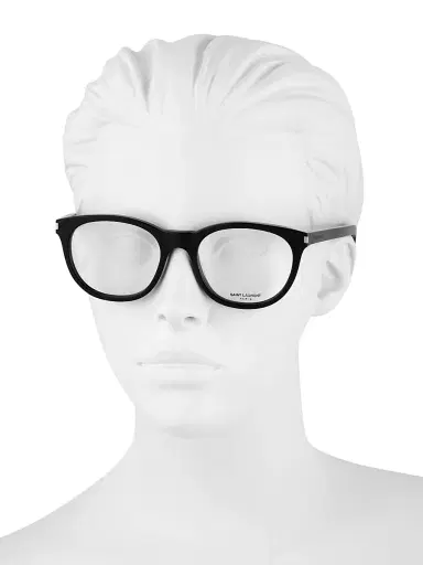 Saint Laurent Women's 53MM Pantos Optical Glasses - Black | Thumbnail 4