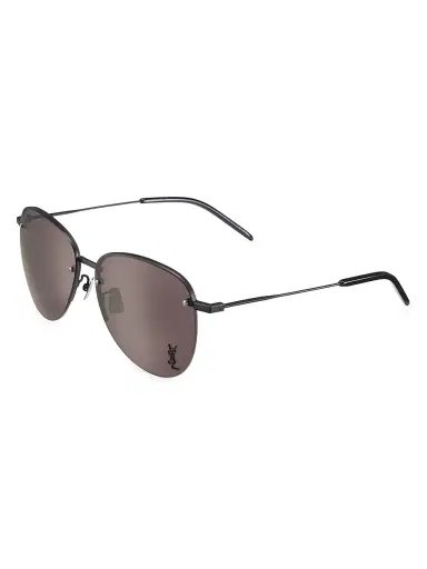 Saint Laurent Women's Monogram Pin 61MM Aviator Sunglasses | Thumbnail 2 Saint Laurent Women's Monogram Pin 61MM Aviator Sunglasses | Thumbnail 2