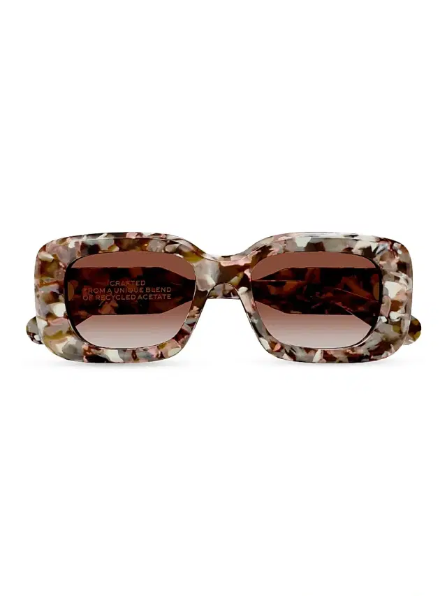Women's Limited Edition Gayia 51MM Gradient Rectangular Sunglasses - Havana