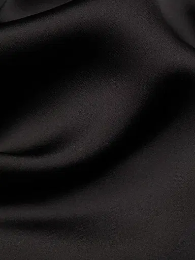 Norma Kamali Women's Maria Cowl-Neck Satin Midi-Dress - Black | Thumbnail 7