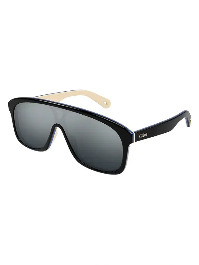 Chloé Women's Mirror Sunglasses - Black