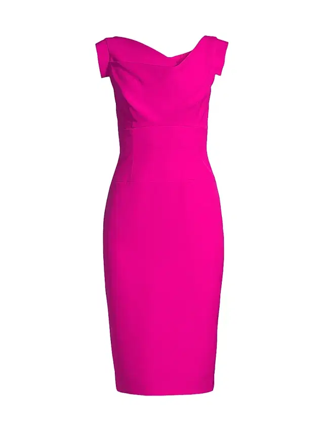 Black Halo Women's  x Laurel Berman Jackie O Sheath - Vibrant Pink