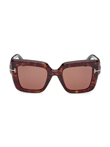 TOM FORD Women's Esme 50MM Square Sunglasses - Classic Havana Brown | Thumbnail 2 TOM FORD Women's Esme 50MM Square Sunglasses - Classic Havana Brown | Thumbnail 2
