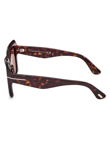 TOM FORD Women's Esme 50MM Square Sunglasses - Classic Havana Brown | Thumbnail 3 TOM FORD Women's Esme 50MM Square Sunglasses - Classic Havana Brown | Thumbnail 3