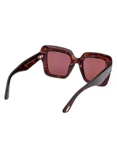 TOM FORD Women's Esme 50MM Square Sunglasses - Classic Havana Brown | Thumbnail 6 TOM FORD Women's Esme 50MM Square Sunglasses - Classic Havana Brown | Thumbnail 6