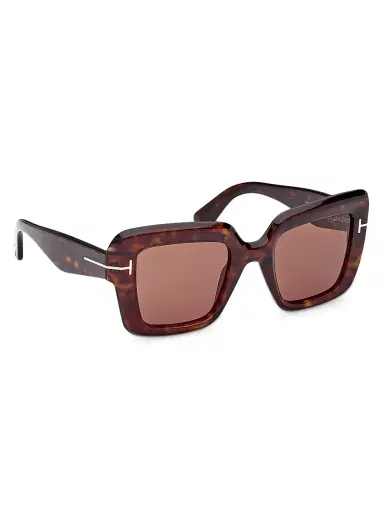 TOM FORD Women's Esme 50MM Square Sunglasses - Classic Havana Brown | Thumbnail 8 TOM FORD Women's Esme 50MM Square Sunglasses - Classic Havana Brown | Thumbnail 8