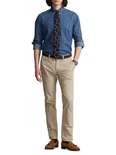 Polo Ralph Lauren Men's Classic-Fit Denim Shirt | Thumbnail 2 Polo Ralph Lauren Men's Classic-Fit Denim Shirt | Thumbnail 2