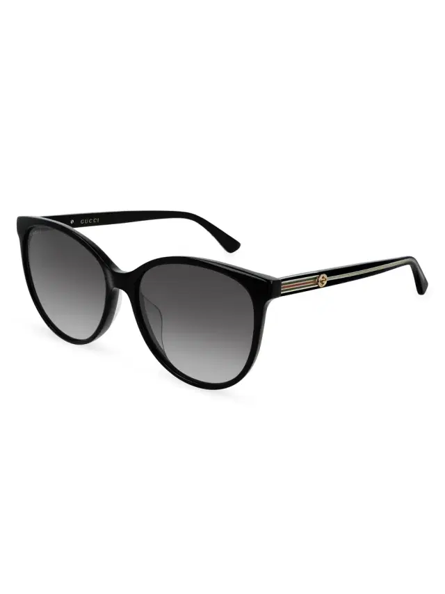 Women's Web Wirecore 57MM Cat-Eye Sunglasses - Black