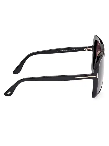 TOM FORD Women's Lorelai 59MM Square Sunglasses - Black Dark Purple | Thumbnail 7