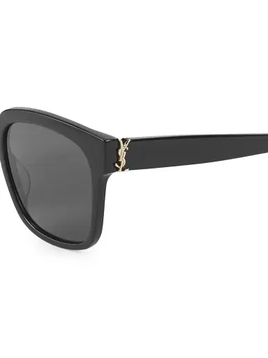 Saint Laurent Women's 54MM Square Sunglasses - Black | Thumbnail 3 Saint Laurent Women's 54MM Square Sunglasses - Black | Thumbnail 3