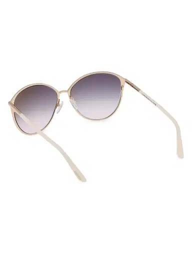 Tom Ford Women's Penelope 59MM Cat-Eye Sunglasses - Rose Gold Ivory Gradient | Thumbnail 5