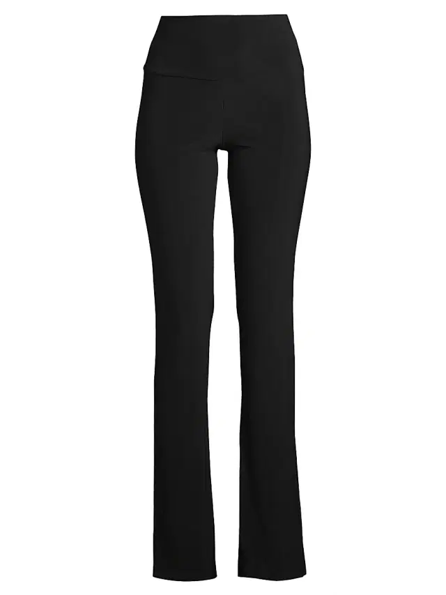 Women's Stretch Boot-Cut Pants - Black