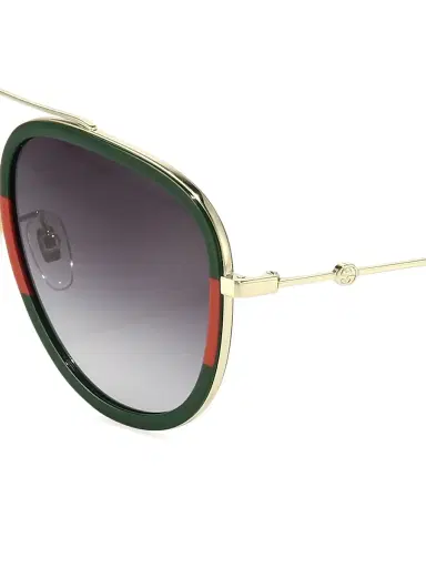Gucci Women's 57MM Aviator Sunglasses - Gold | Thumbnail 3