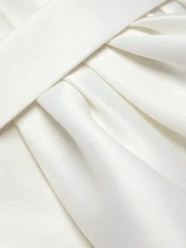 Amsale Women's Mikado A-Line Midi-Dress - Ivory - Size 6 | Thumbnail 7 Amsale Women's Mikado A-Line Midi-Dress - Ivory - Size 6 | Thumbnail 7