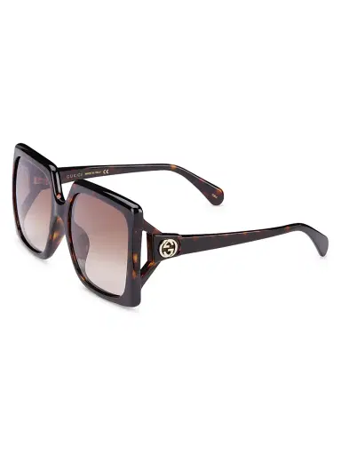 Gucci Women's Logo 59MM Oversized Square Sunglasses - Avana | Thumbnail 2 Gucci Women's Logo 59MM Oversized Square Sunglasses - Avana | Thumbnail 2
