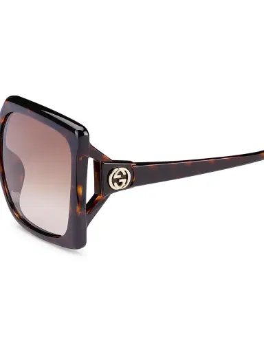 Gucci Women's Logo 59MM Oversized Square Sunglasses - Avana | Thumbnail 3 Gucci Women's Logo 59MM Oversized Square Sunglasses - Avana | Thumbnail 3