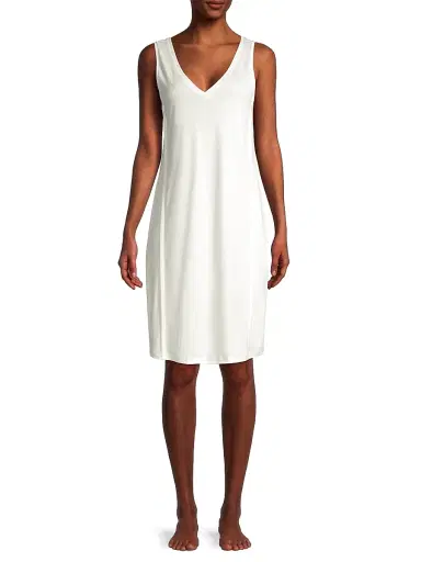 Hanro Women's Pure Essence Tank Nighgown - Off White - Size XS | Thumbnail 2