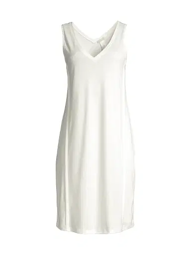 Hanro Women's Pure Essence Tank Nighgown - Off White - Size XS | Thumbnail 1
