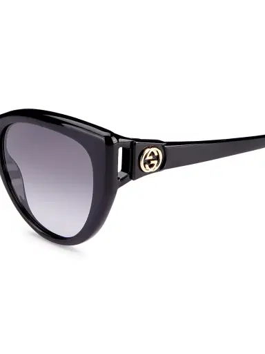 Gucci Women's Logo 56MM Cat-Eye Sunglasses - Black | Thumbnail 3 Gucci Women's Logo 56MM Cat-Eye Sunglasses - Black | Thumbnail 3