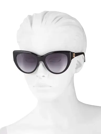 Gucci Women's Logo 56MM Cat-Eye Sunglasses - Black | Thumbnail 4 Gucci Women's Logo 56MM Cat-Eye Sunglasses - Black | Thumbnail 4