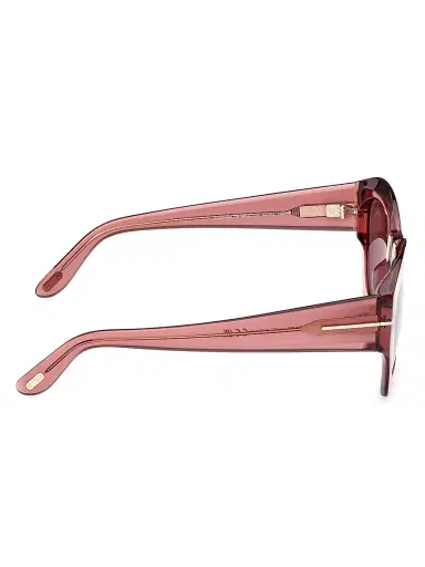 Tom Ford Women's Guilliana 52MM Geometric Sunglasses - Transparent Pink Brown | Thumbnail 7 Tom Ford Women's Guilliana 52MM Geometric Sunglasses - Transparent Pink Brown | Thumbnail 7
