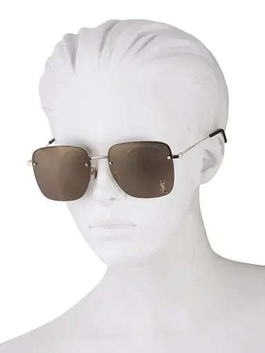 Saint Laurent Women's Monogram 58MM Square Sunglasses | Thumbnail 4