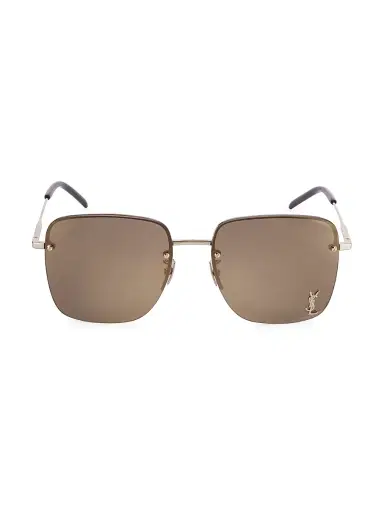 Saint Laurent Women's Monogram 58MM Square Sunglasses | Thumbnail 1