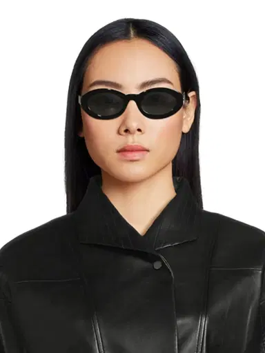Saint Laurent Women's Monogram Hinge 52MM Acetate Oval Sunglasses | Thumbnail 3 Saint Laurent Women's Monogram Hinge 52MM Acetate Oval Sunglasses | Thumbnail 3