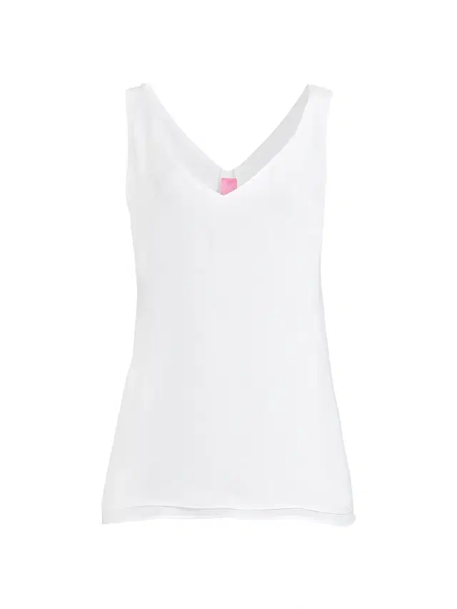 Women's Florin V-Neck Tank Top - White