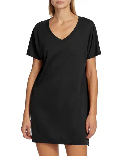 Hanro Women's Laura Short-Sleeve Shirt | Thumbnail 3