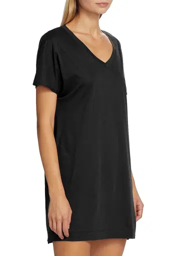 Hanro Women's Laura Short-Sleeve Shirt | Thumbnail 4