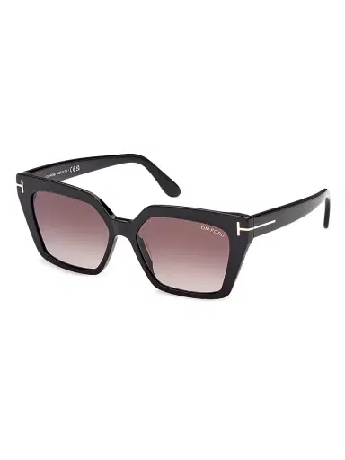 Tom Ford Women's Winona 53MM Cat-Eye Sunglasses - Shiny Black | Thumbnail 2